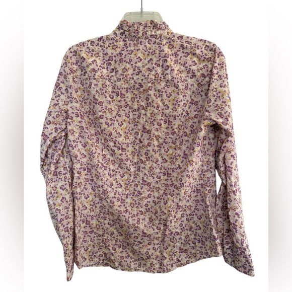 J. Crew Purple Floral Button Down Shirt - Picture 3 of 9